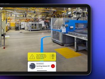 iPad 11 Pro Mock-up AR Facility Management Solution