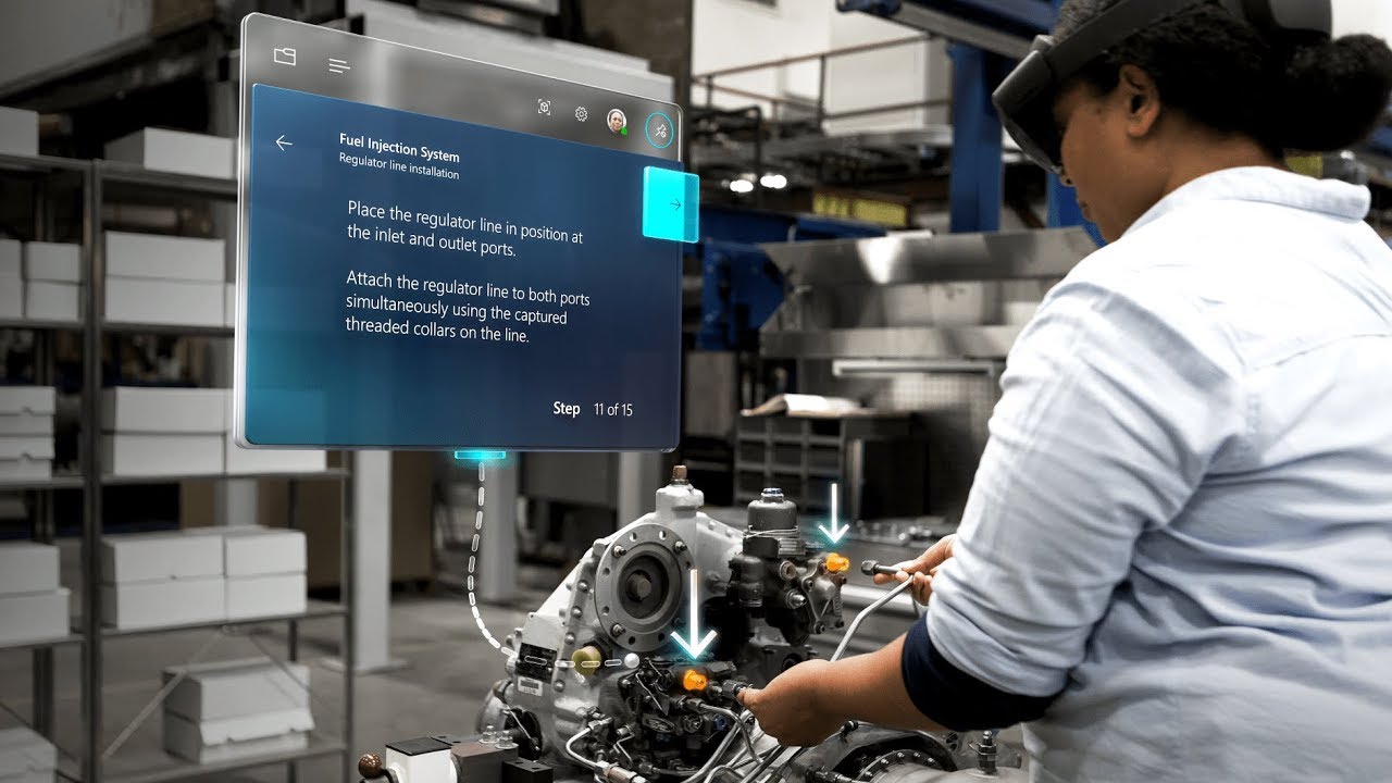 MS Dynamics 365 Guides AR Automotive Manufacturing Demo